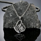 PENDRA Celtic Knot Rune Dragon Necklace