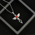 PENDRA Crosschoker Vintage Zinc Alloy Cross Choker Necklace