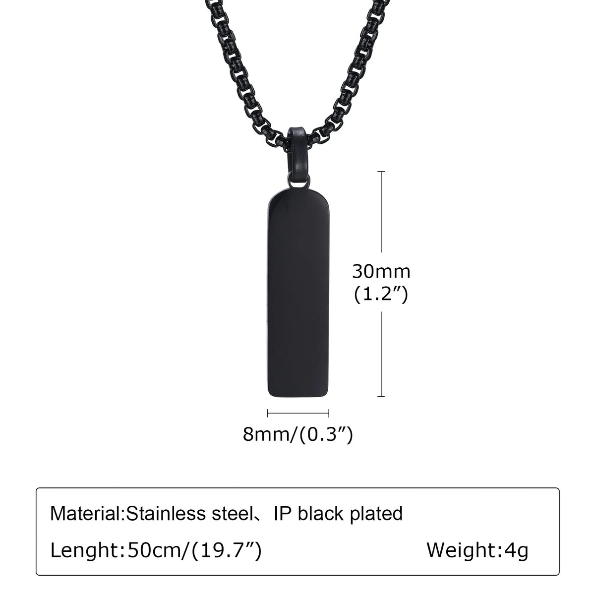Initial Bar Mens Necklaces,Stainless Steel Vertical Geometric Pendant Collar with A-Z Letters,Casual Personalited Gift for Him
