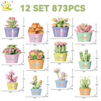 PENDRA Succulent Potted Floral Building Set