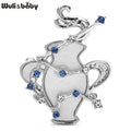 PENDRA Zodiac Aquarius Elegant Shell Brooch