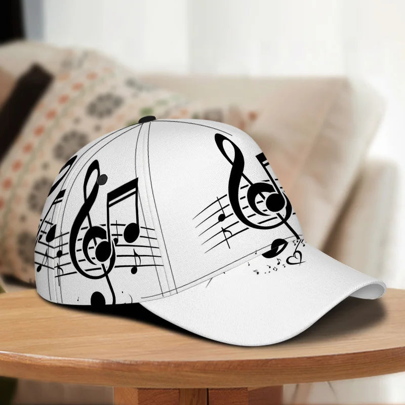 PENDRA Classic Musical Notes Baseball Cap