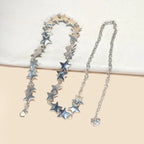 PENDRA Seraina Metal Silver Boho Waist Chain Belt