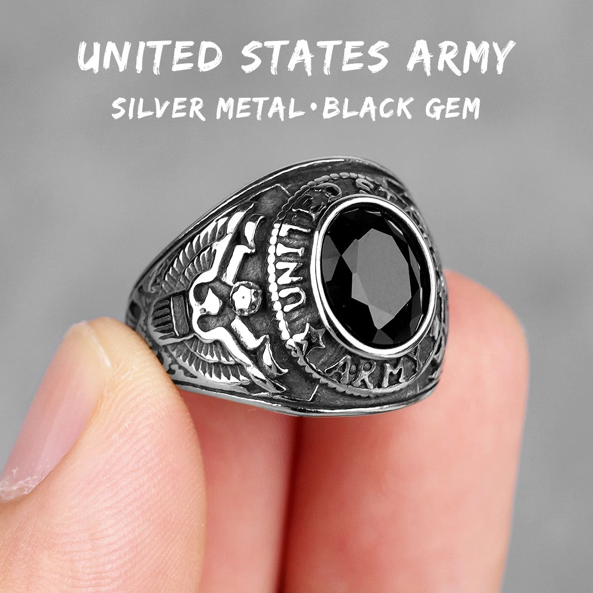 PENDRA Rhinestone Steel Ring