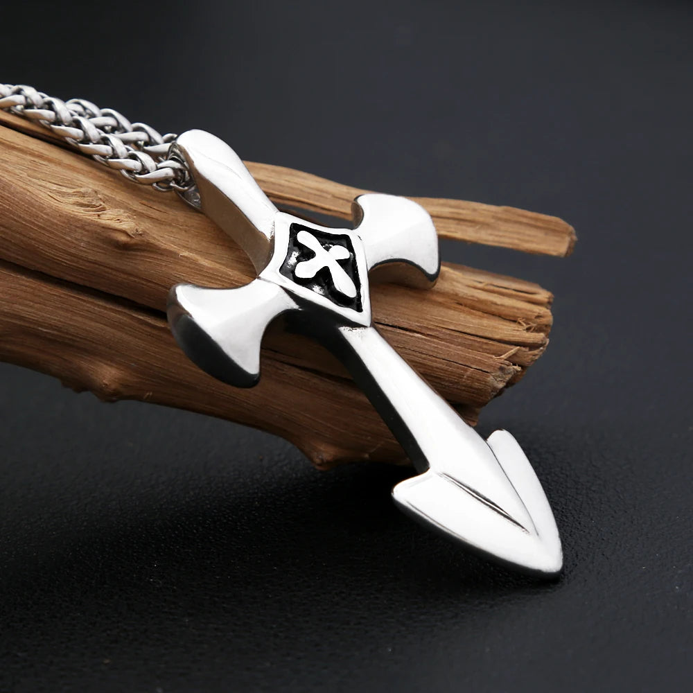 PENDRA Templar Cross Knight Pendant