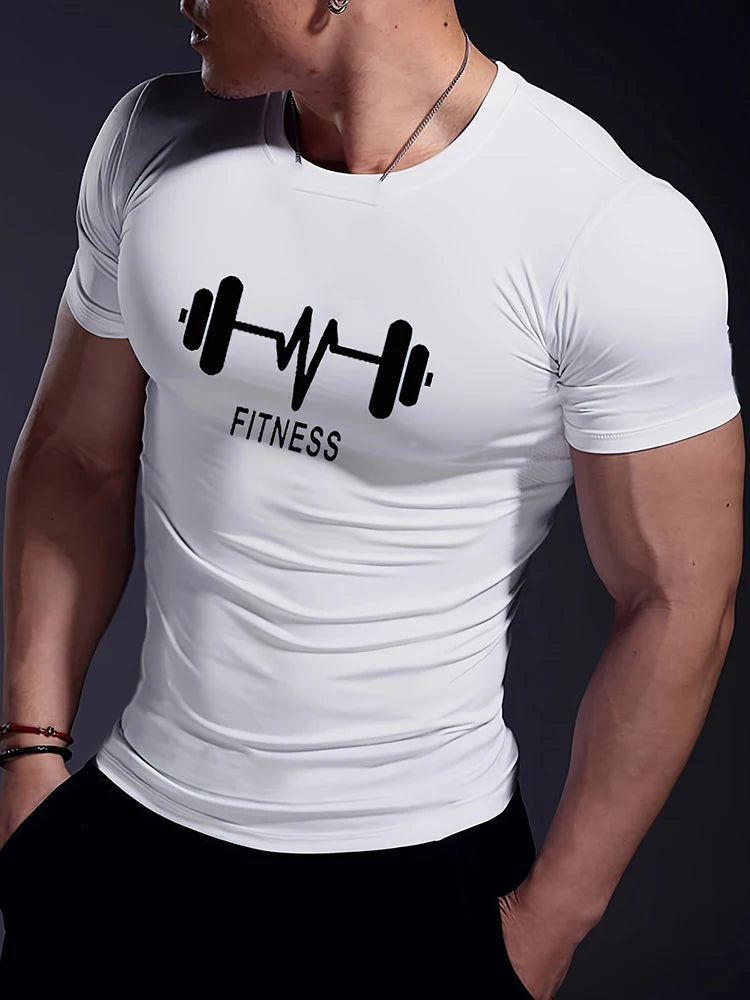 PENDRA Printed Urban Short-Sleeve Running T-Shirt