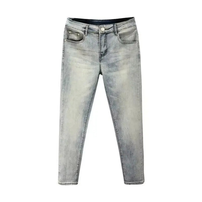 PENDRA Denim Washed Fit Trousers