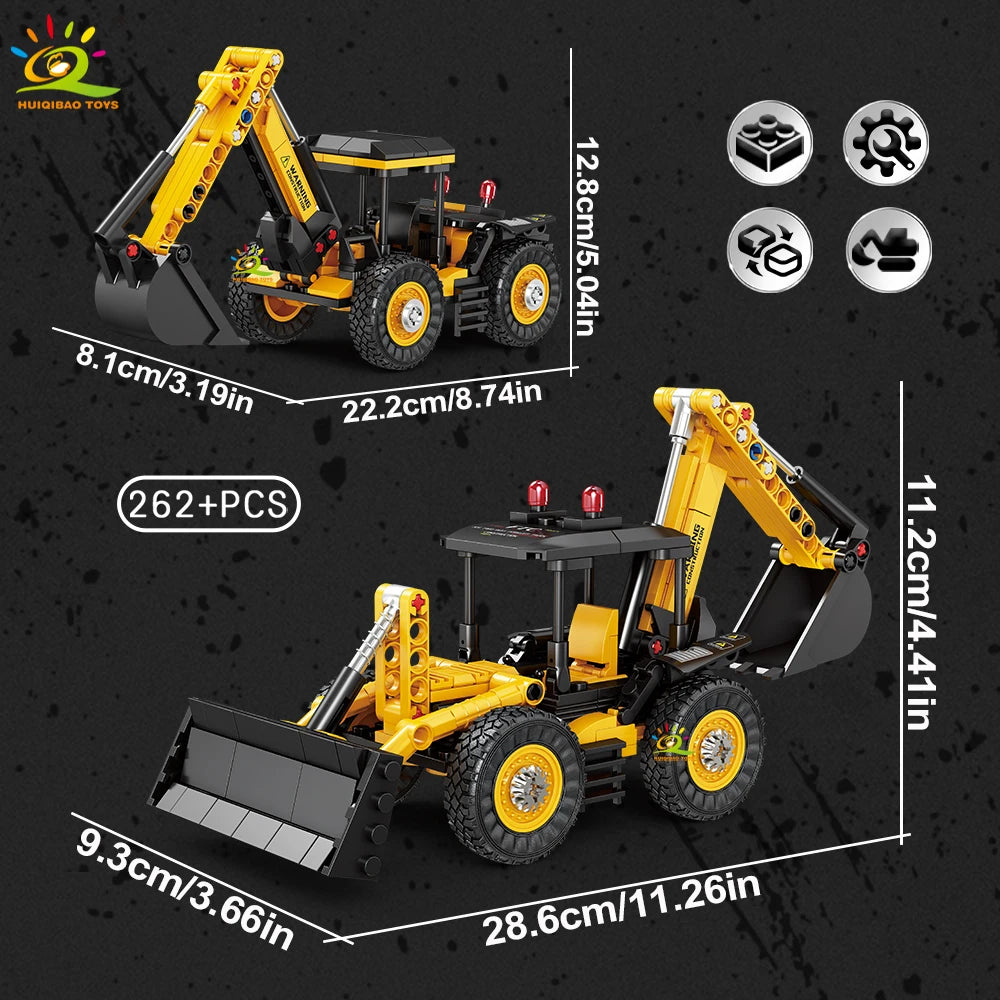 PENDRA Engineering Vehicle Excavator Building Set