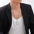 PENDRA Cross Dogtag Pendant Necklace