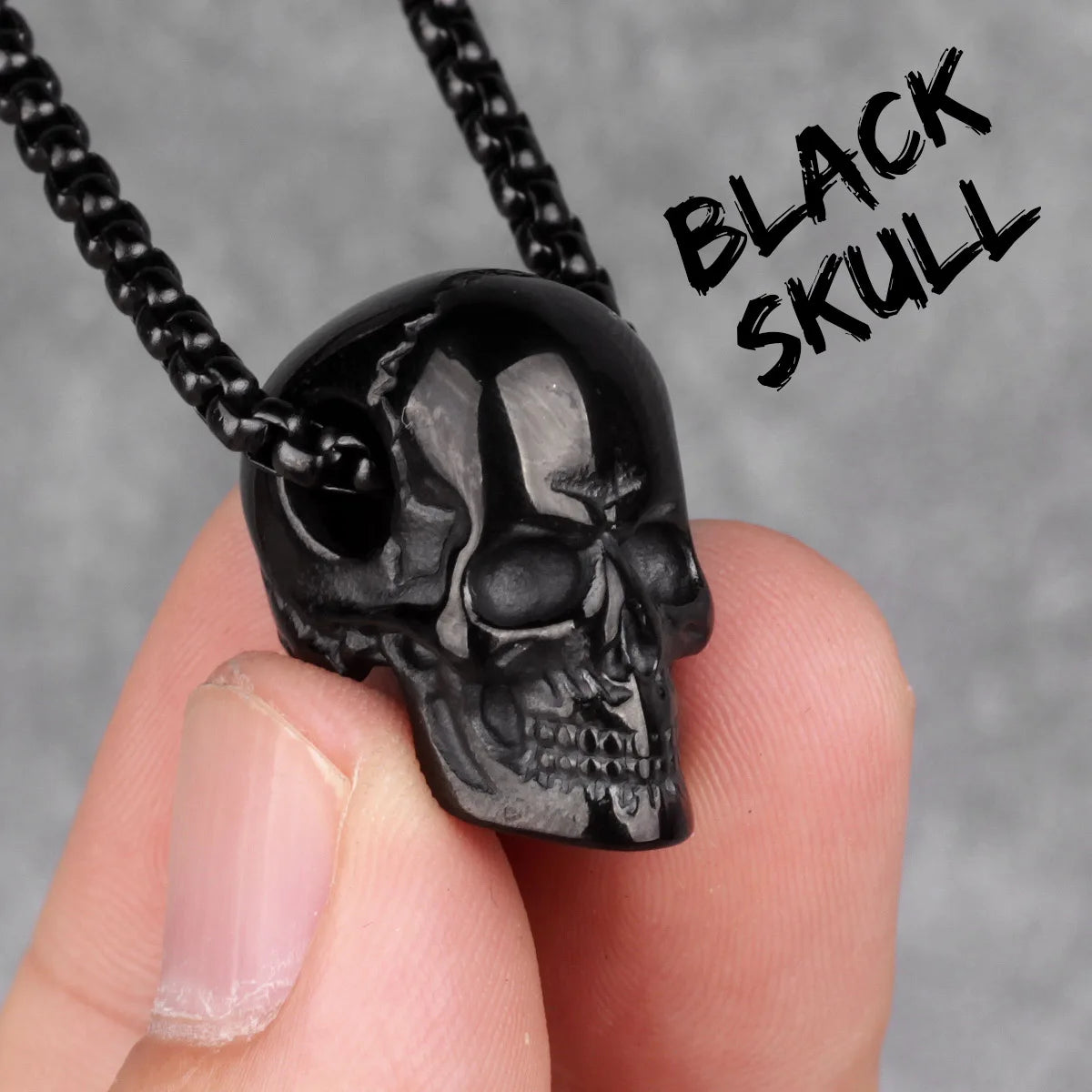 PENDRA Skull Boyfriend Steel Necklace