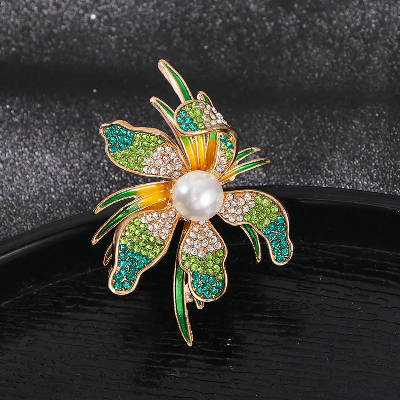 PENDRA Pearlina Pearl Flower Brooch