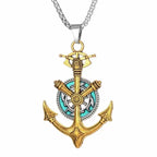 PENDRA Vikinganchor Vintage Stainless Steel Anchor Pendant