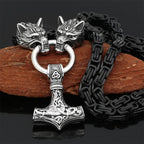 PENDRA Wolf Norse Hammer Necklace