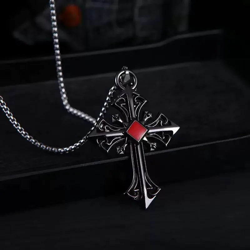 PENDRA Hollowforge Patterned Stainless Steel Pendant