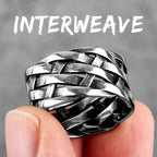 PENDRA Weaving Boyfriend Steel Ring