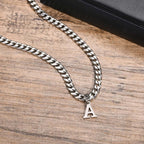 PENDRA Alphabet Cuban Pendant Necklace