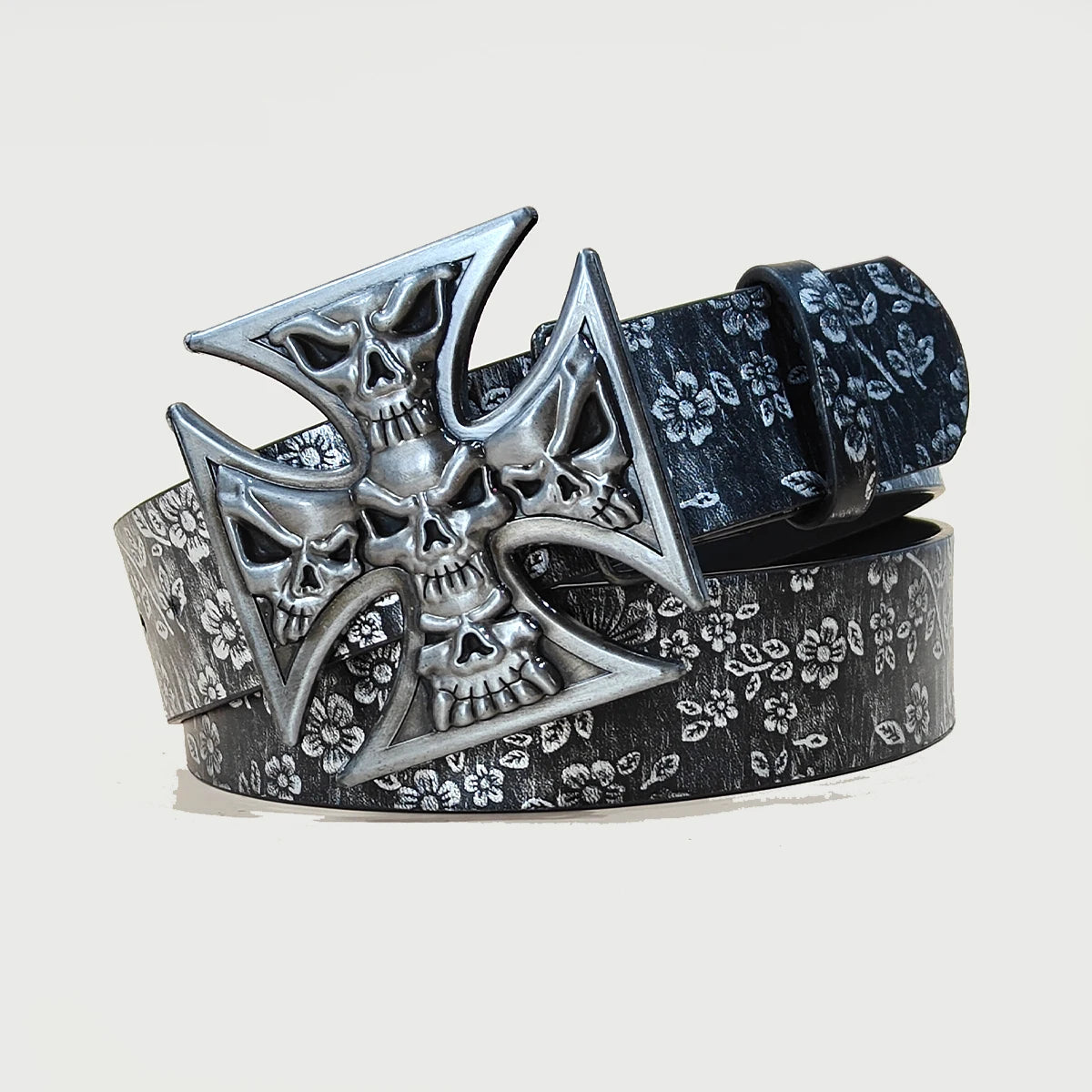 PENDRA Rheaessa Black Cross Buckle Cross Luxury Belt