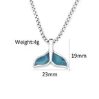 PENDRA Bluewhale Stainless Steel Whale Tail Pendant