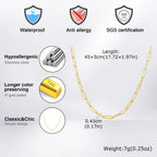 PENDRA Rectangle 4Mm Chain Necklace