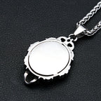 PENDRA Magicmirror Gothic Skull Magic Mirror Pendant