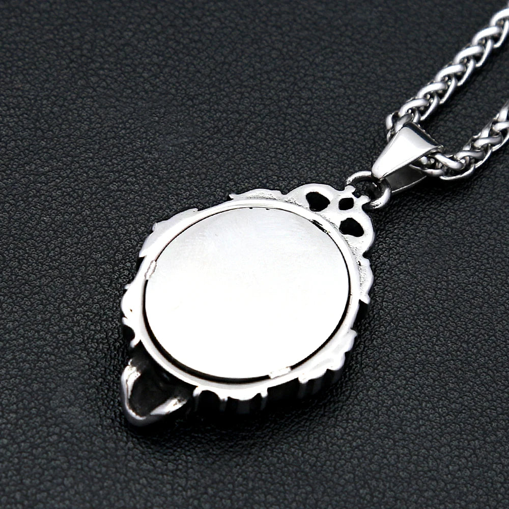 PENDRA Magicmirror Gothic Skull Magic Mirror Pendant