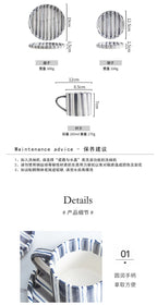 Simple ceramic coffee cup and saucer high-value coffee cup and saucer set household water  afternoon tea European and saucer ins