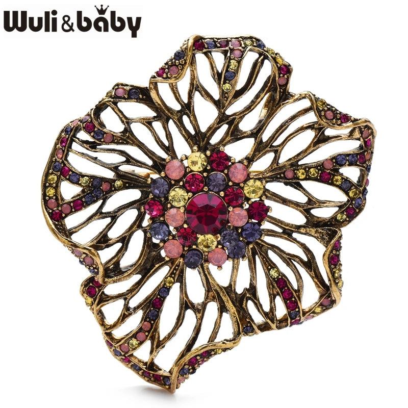PENDRA Floravintage Vintage Elegant Flower Brooch