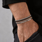 PENDRA Cuban Black Gold Bracelet