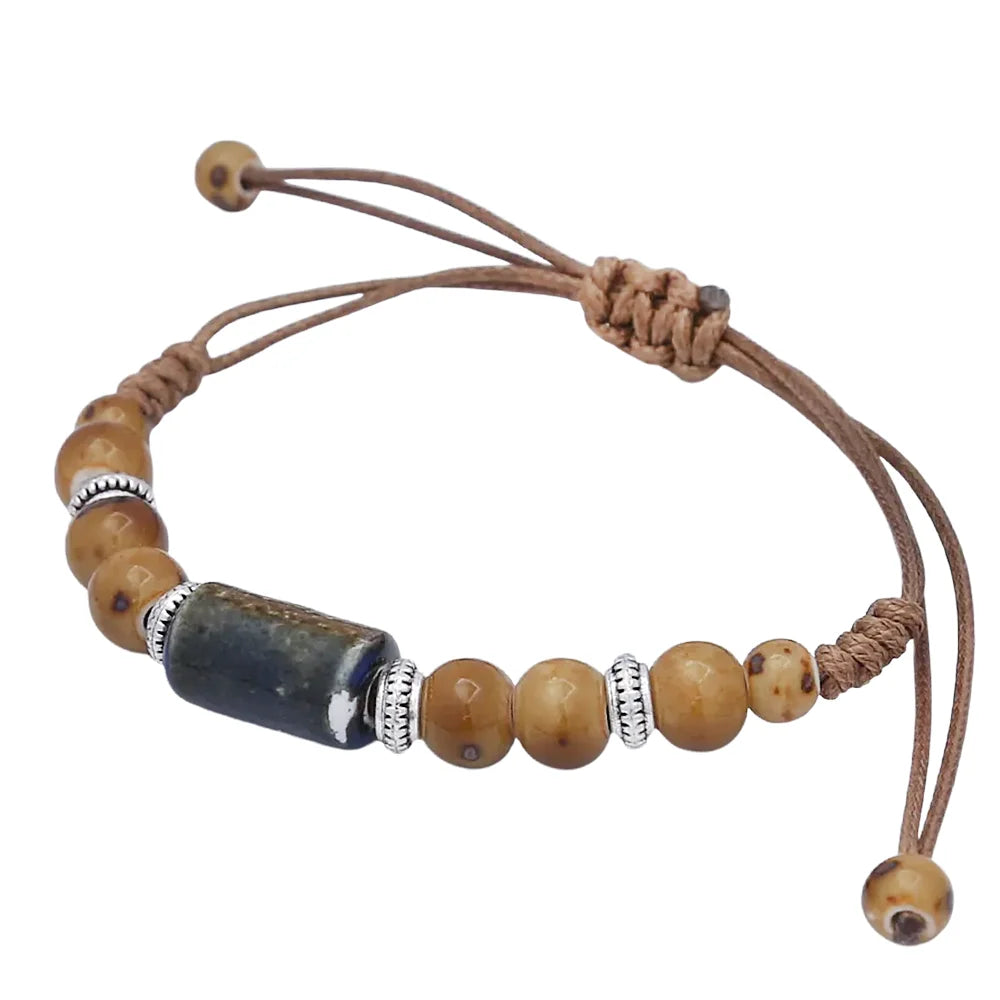 PENDRA Ceramica Vintage Ethnic Handmade Ceramic Bracelet