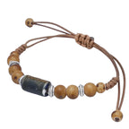 PENDRA Blue Mosaic Ceramic Adjustable Rope Bracelet