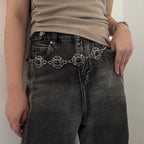 PENDRA Miraora Black Gothic Waist Chain Belt