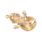 PENDRA Cute Enamel Snowman Brooch