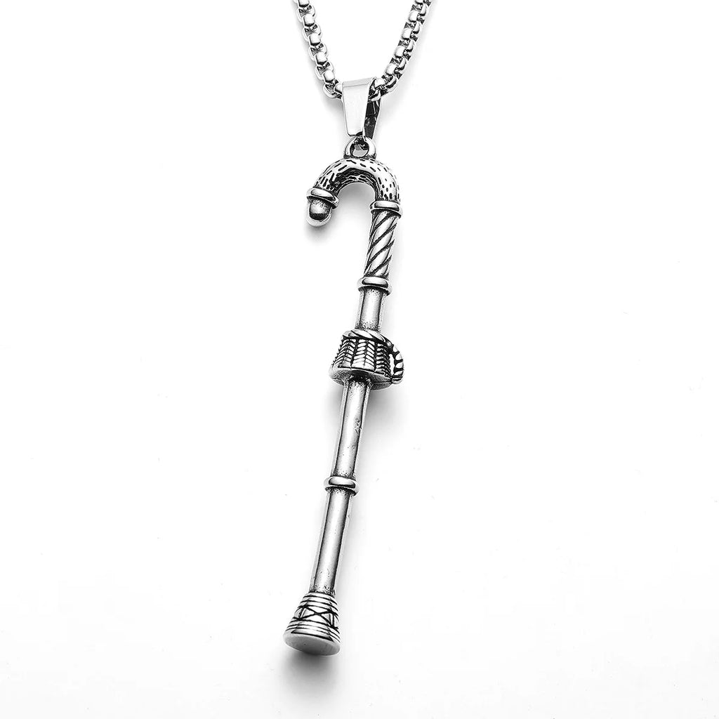 Christmas Candy Cane Men Necklaces Stainless Steel Pendant Chain Women Fashion Jewelry Punk New In Accessories Gifts Wholesale