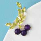 PENDRA Berryblue Blueberry Brooch