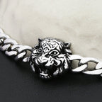 PENDRA Tigerlion Vintage Tiger Lion Head Bracelet