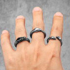 PENDRA Snake Animal Ouroboros Steel Ring