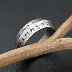 PENDRA Futhark Nordic Viking Rune Ring