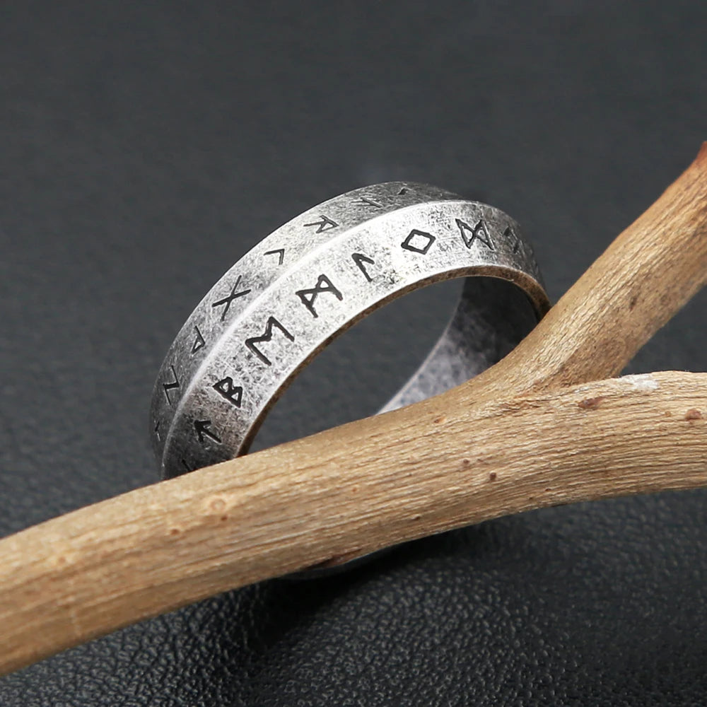 PENDRA Futhark Nordic Viking Rune Ring