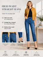 New Women's High-Quality Elastic Dark Wash Blue Pocket Skinny Jeans, Casual and Versatile, Spring and Summer Wear