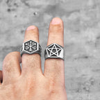 PENDRA Pentagram Punk Charm Ring