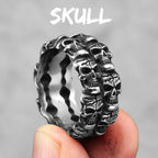 PENDRA Punk Gothic Skull Ring