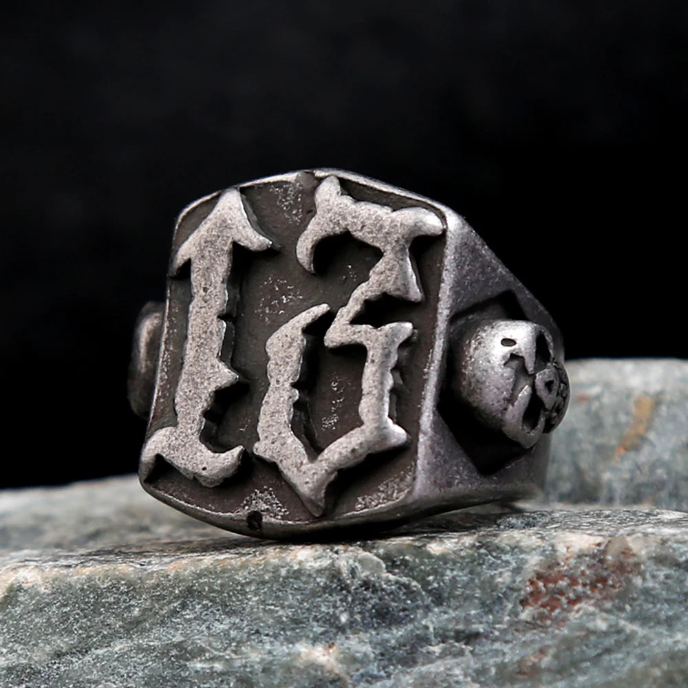 PENDRA Lucky7 316L Stainless Steel Lucky Number Ring