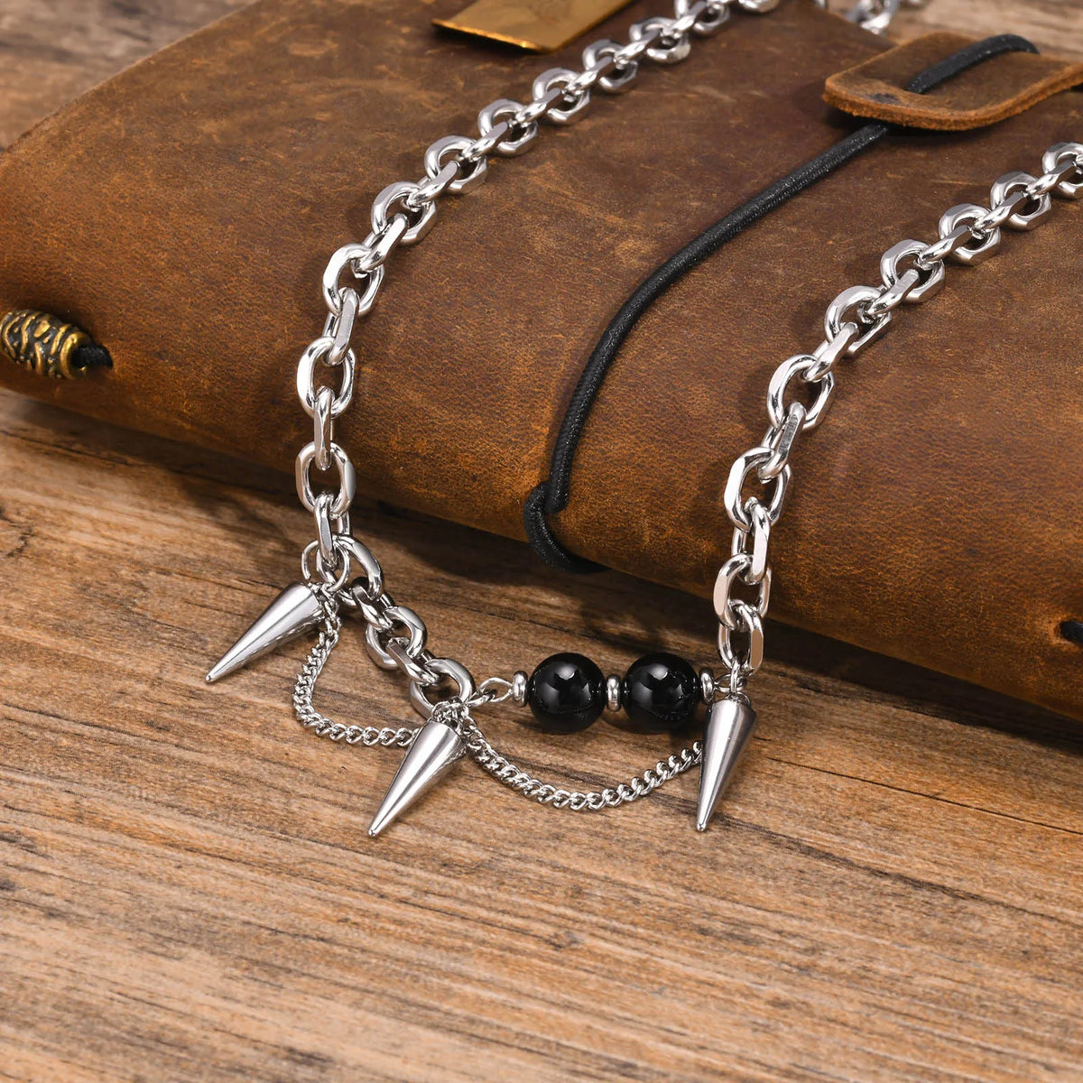 PENDRA Rolo Cone Chain Necklace