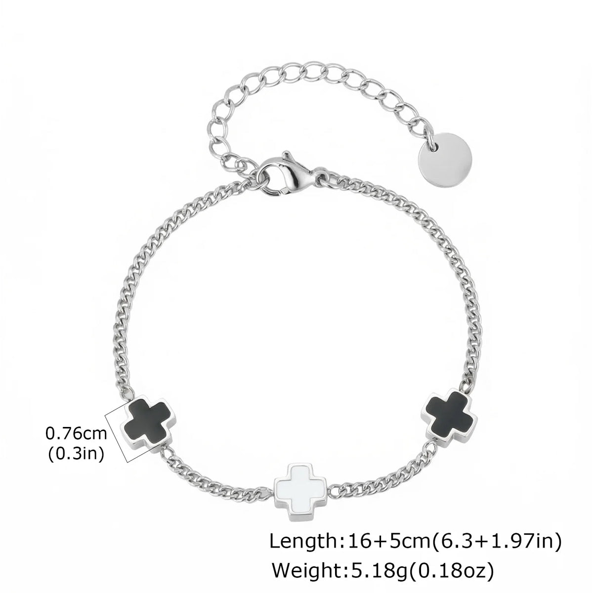 PENDRA Cross Black Bracelet