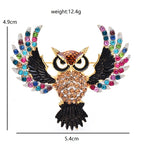 PENDRA Classical Flying Owl Brooch