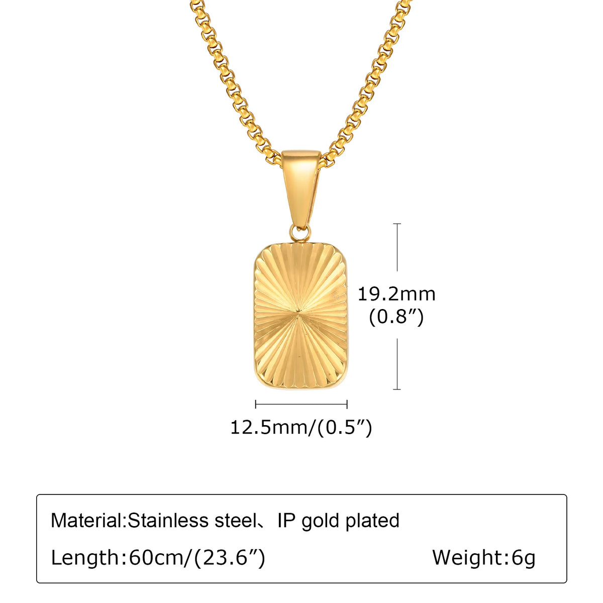 Cutting Flower Square Pendant Necklaces for Men Boys,60cm Stainless Steel Small Pendant Collars,Stylish Exquisite Jewelry Gifts