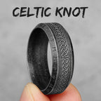 PENDRA Celtic Knot Boyfriend Steel Ring