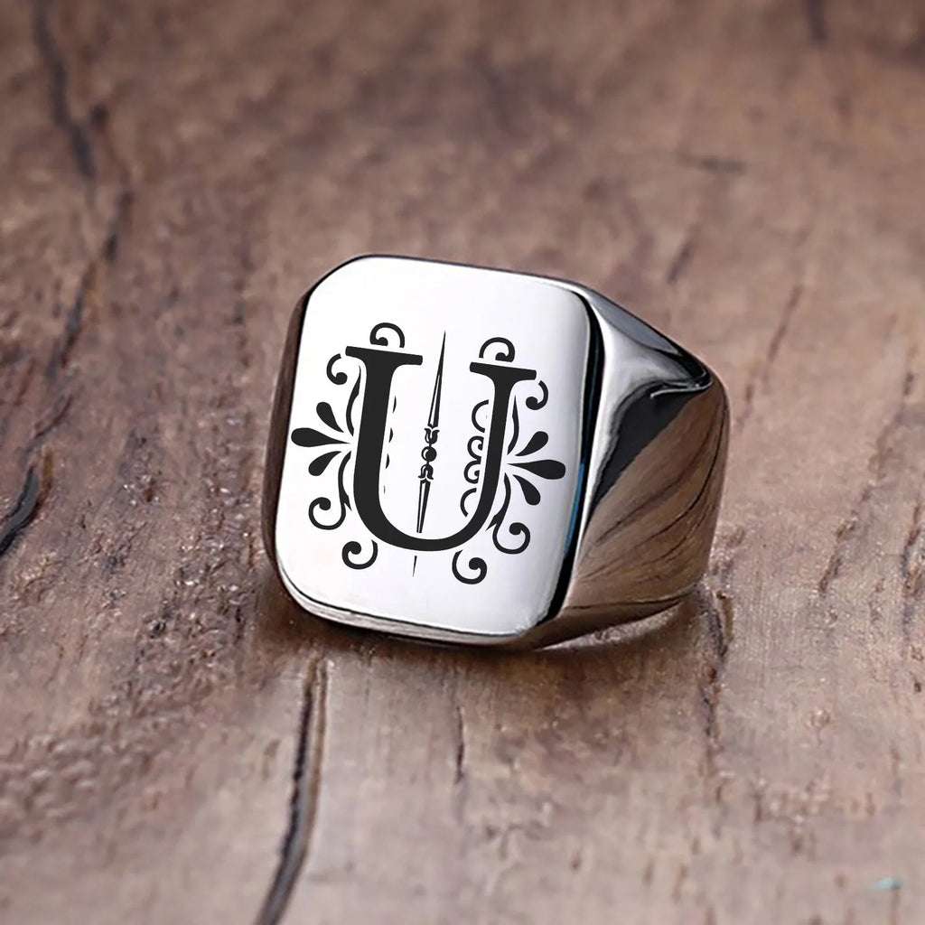 PENDRA Sigent Father's Day Steel Ring