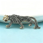 PENDRA Vintage Fierce-looking Leopard Brooch