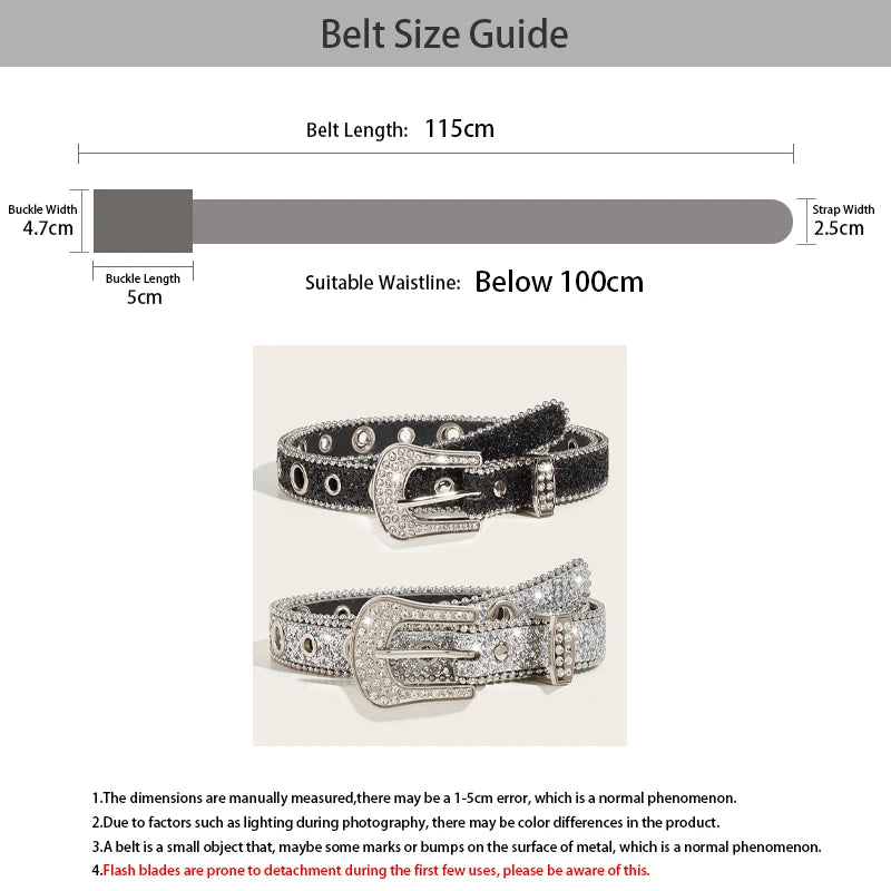 PENDRA Velaessa Metal Black Metal Buckle Luxury Belt